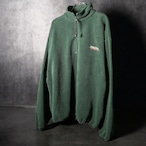 90s USA製 NAUTICA COMPETITION ハーフジップフリース 緑 ノーティカ