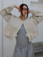【25aw】Ruff-Frill Cardigan_3colors