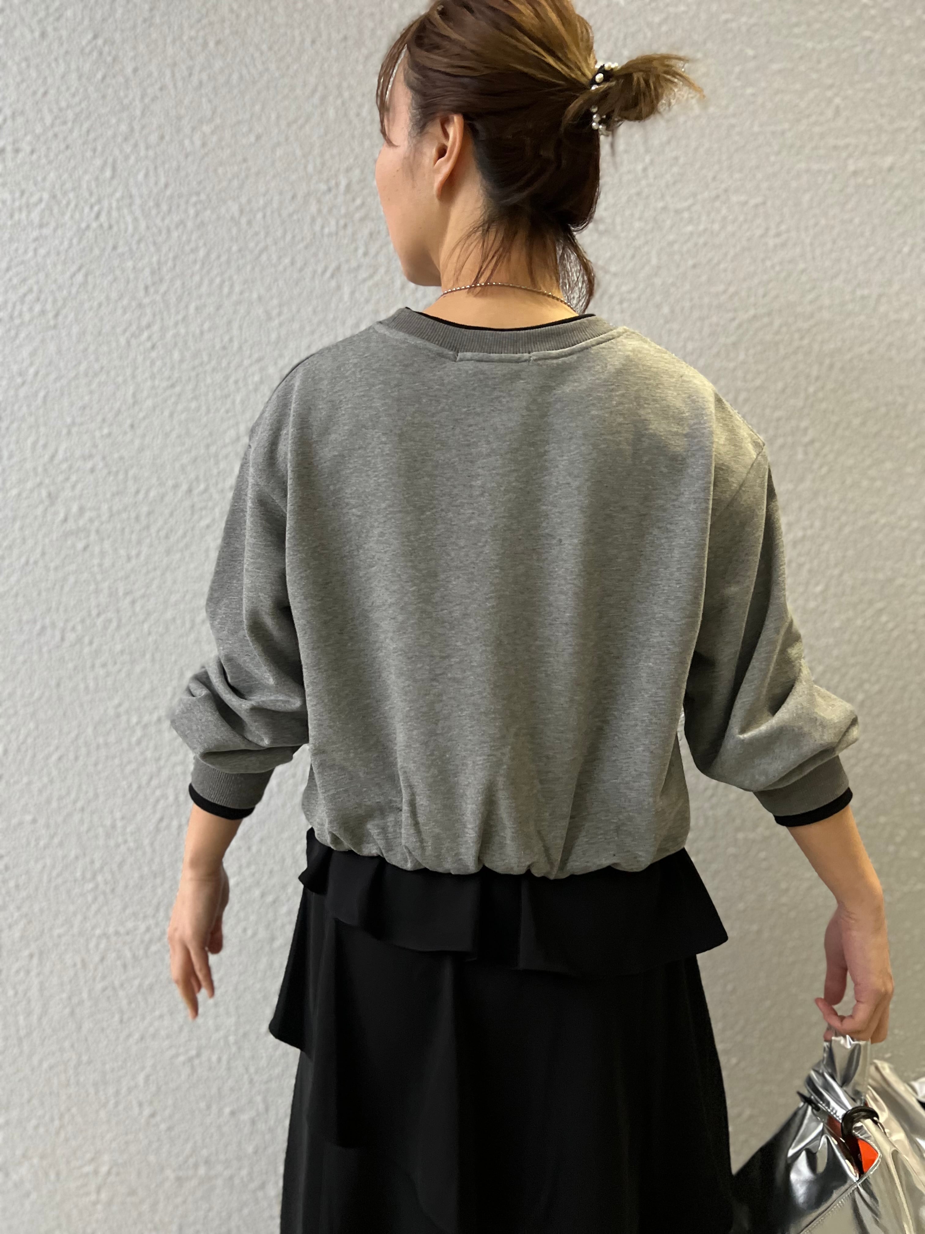 【SELECT】配色レイヤードバルーンプルオーバー 25-0679