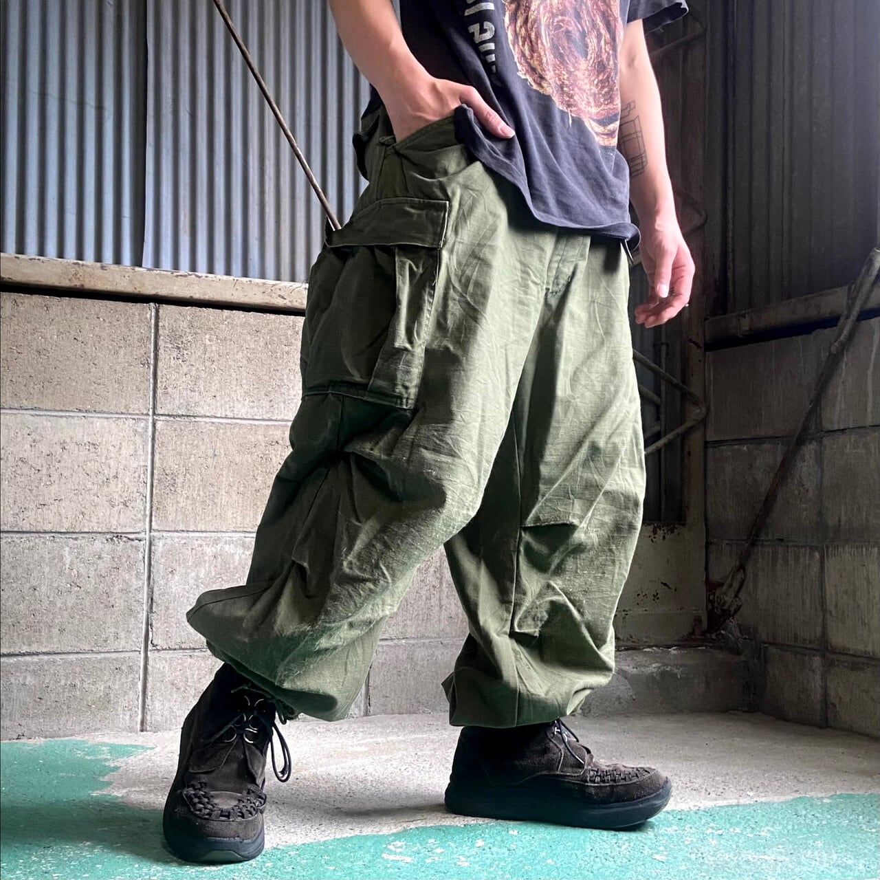 70s US.ARMY M-65 カーゴパンツ Medium Regular - ワークパンツ