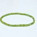 ペリドット ブレスレット 4mm メール便可 一点物 111-50579