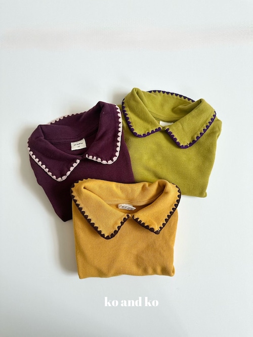 ko and ko［取寄］collar mellow tee 26winter