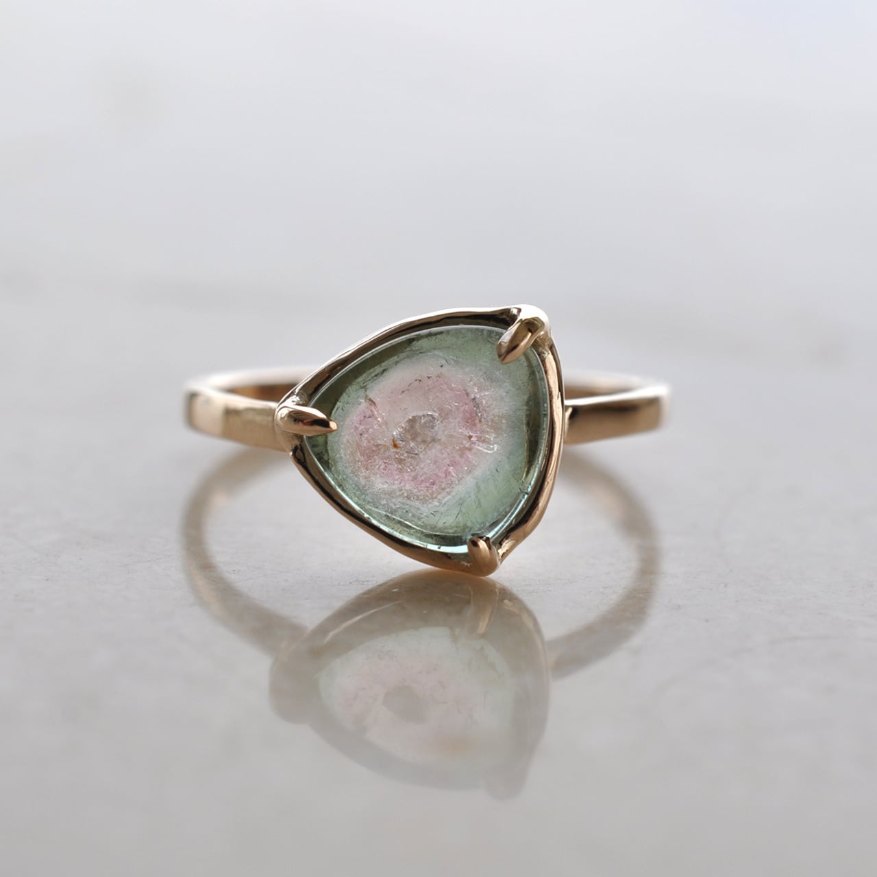 K10】Watermelon Tourmaline ウォーターメロントルマリン リング K10】Watermelon Tourmaline ウォーターメロントルマリン リング