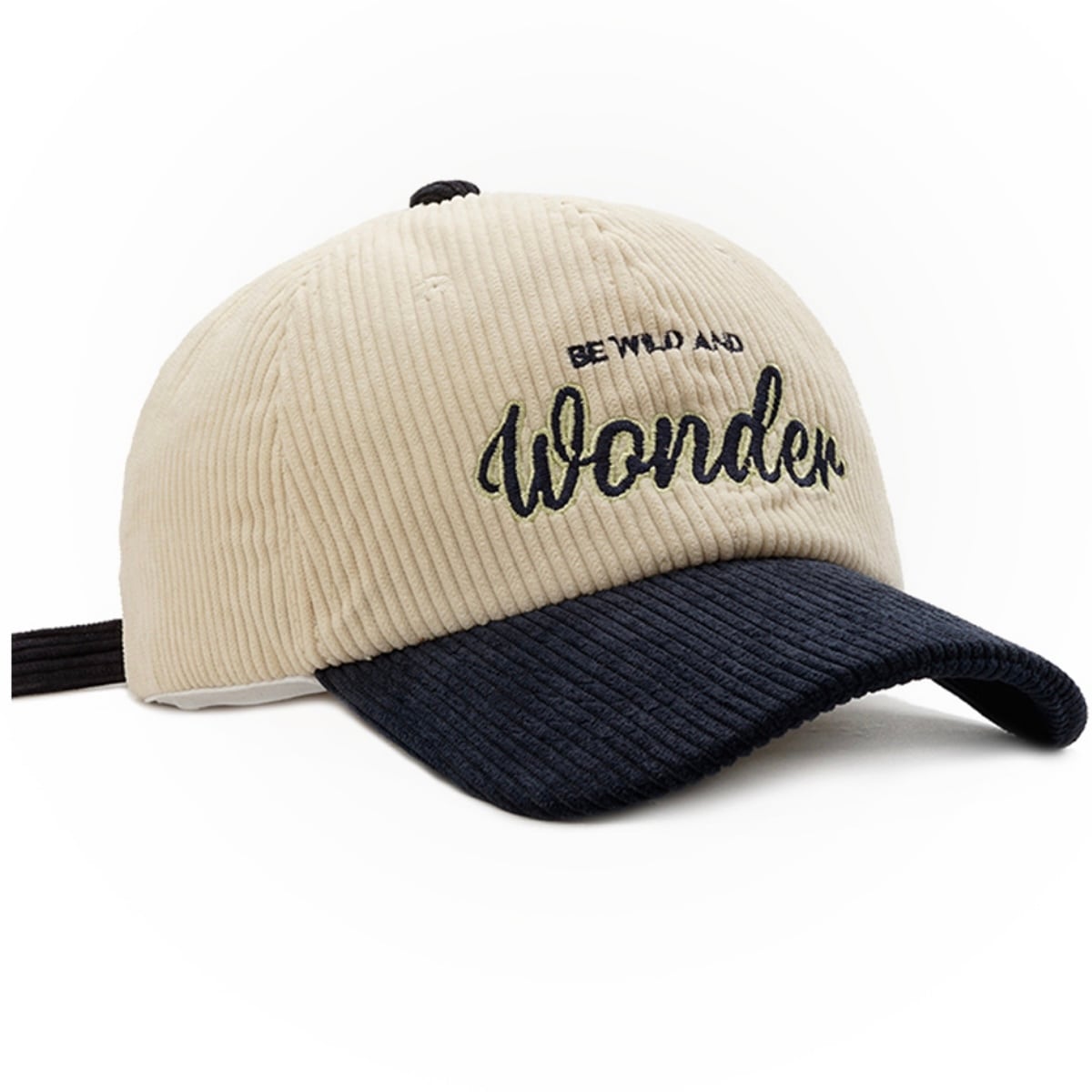 刺繍入りコーデュロイバイカラーキャップ 5色展開 | Buona Vita