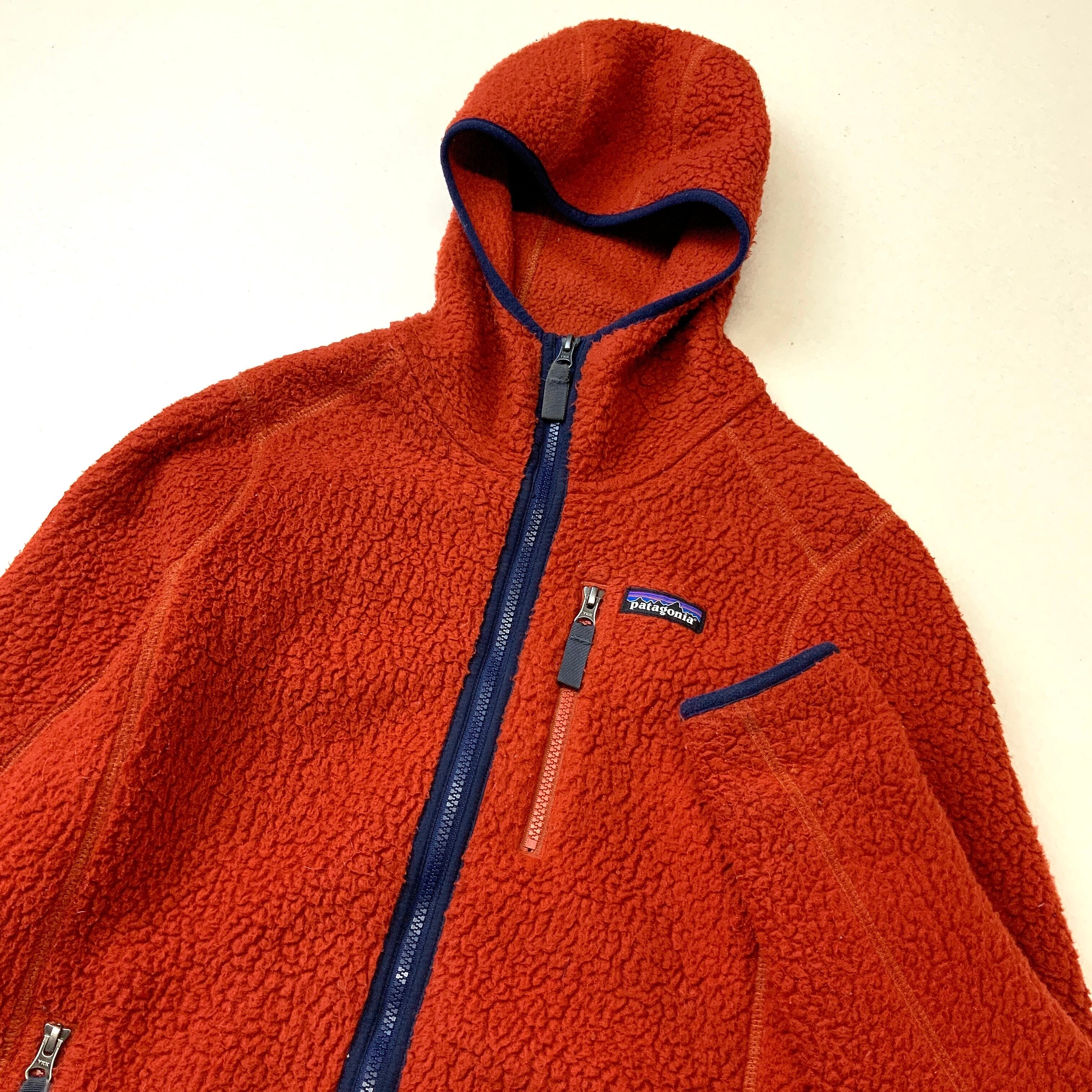 希少 patagonia パタゴニア ボアパーカー フリース 人気 レッド