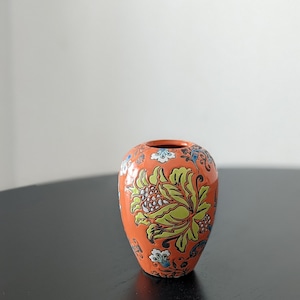 DES POTS / flower vase - orange colored -