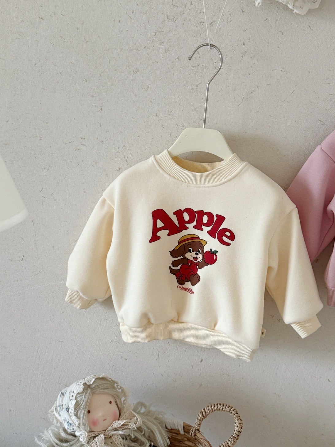 ベビー裏起毛イラストトレーナー