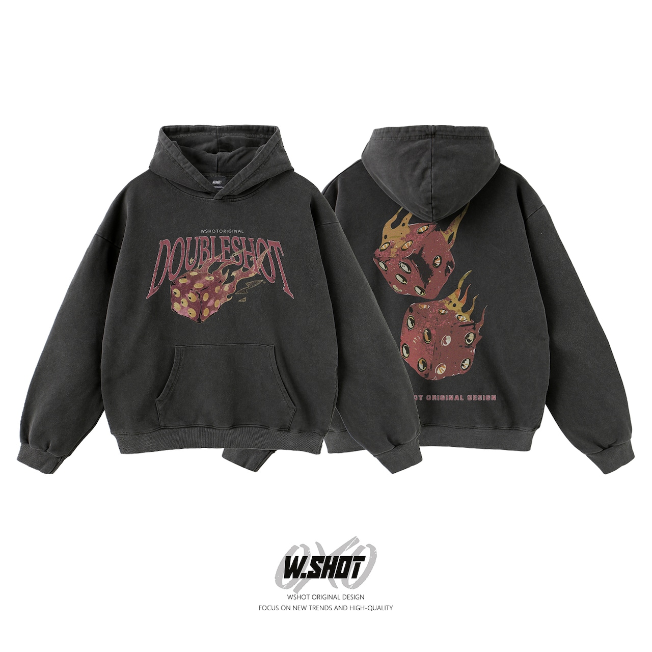 WSHOT Original Flame Dice Hoodie WS031