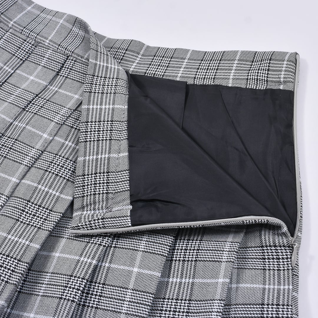 50%OFF】グレンチェック プリーツミニスカート | VOLCAN&APHRODITE