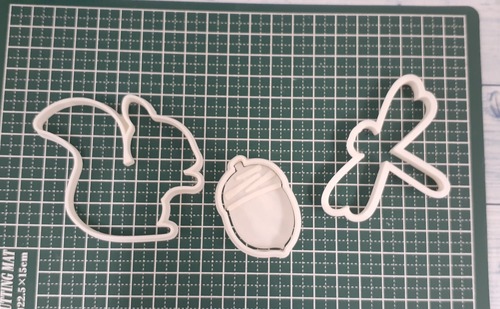 クッキー型 秋 リス トンボ ドングリ 3点セット