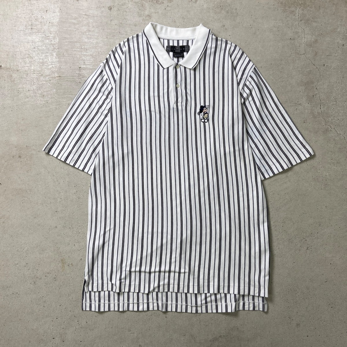 00年代 NIKE GOLF Disney ナイキ ゴルフ ディズニー マルチストライプ 