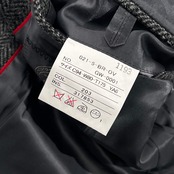 J.PRESS AUTHENTIC MODEL ジェイプレス ヘリンボーン くるみボタン 段返3B テーラードジャケット 94-80-175 A6/グレー メンズ