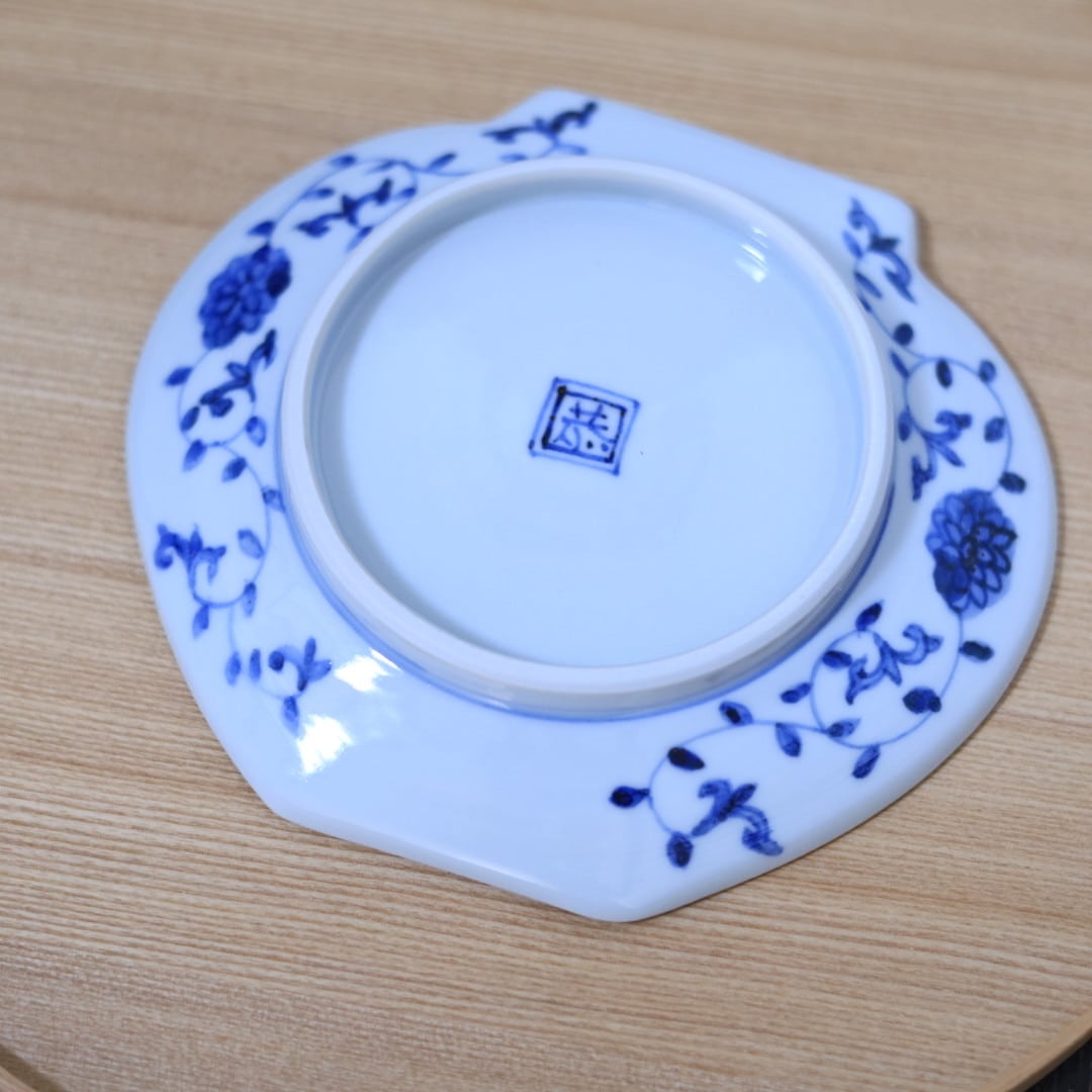 AS 山本 恭代 色絵 梅枝文壺形皿 | 芦屋貴兆陶家 online shop