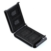 Kenko SDカードケースAS SD4 BK SD/microSD各4枚収納可能 ブラック 704370