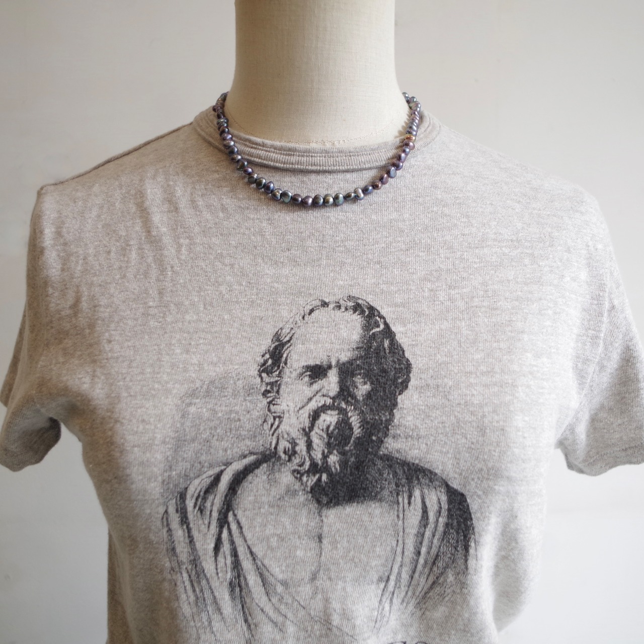 one f.  Black Pearl Necklace