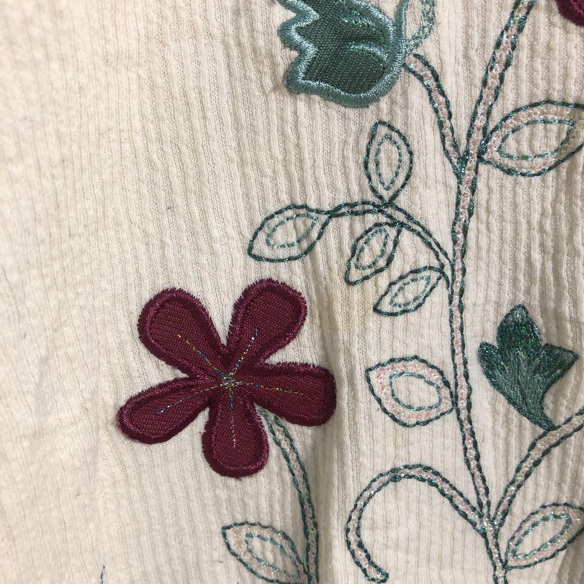 Bon Worth ロゴ スウェット トレーナー レディース M ホワイト