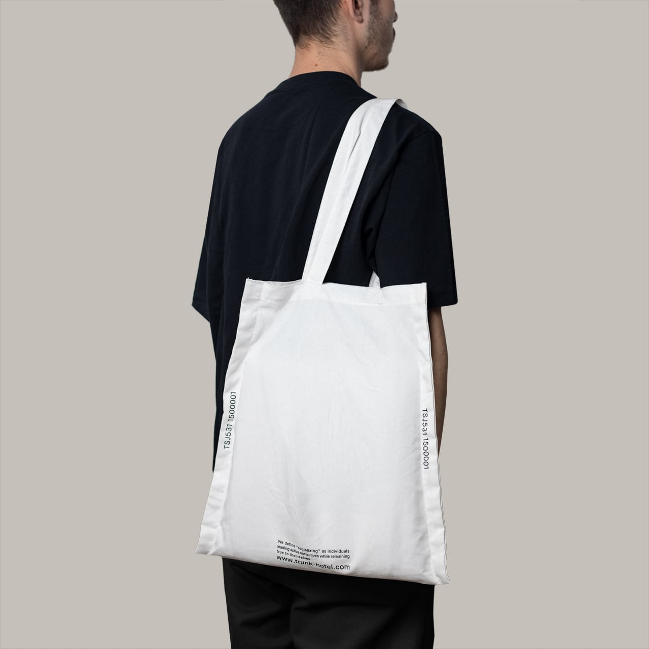 TRUNK Pocketable Tote Bag -Socializing White | TRUNK(ONLINE STORE)