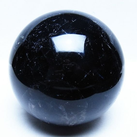 2Kg モリオン 黒水晶 丸玉 117mm スフィア 一点物 161-935