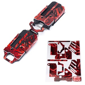 【数量限り】WRAPGRADE（ラップグレード）タジマ メタルセフ上下2連用 カスタムラップ (フェニックスフェザーレッド)