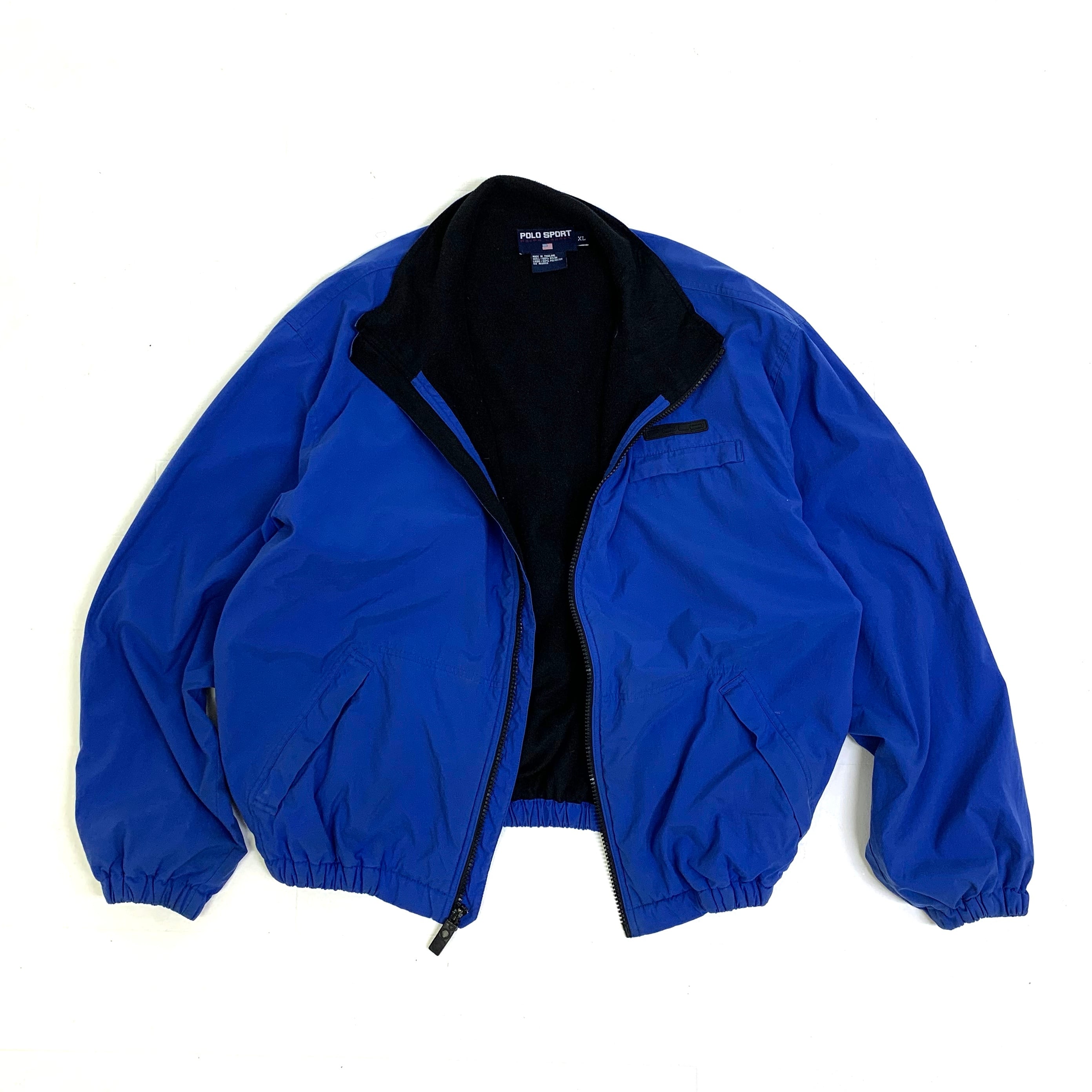 0199 / 2000's POLO SPORT shelled fleece jacket ブルー
