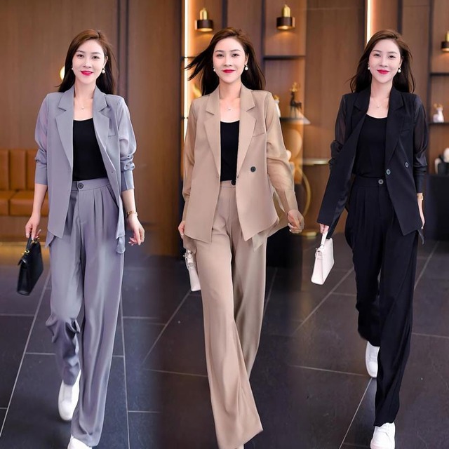 【大人気直輸入】スーツデザインボタンスーツジャケット　春と夏の新しいスタイルの甘いファッションカジュアルスーツ女性用