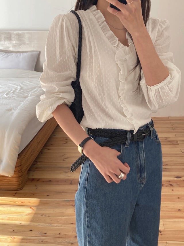 (予約) TOUST / Plain blouse 2color