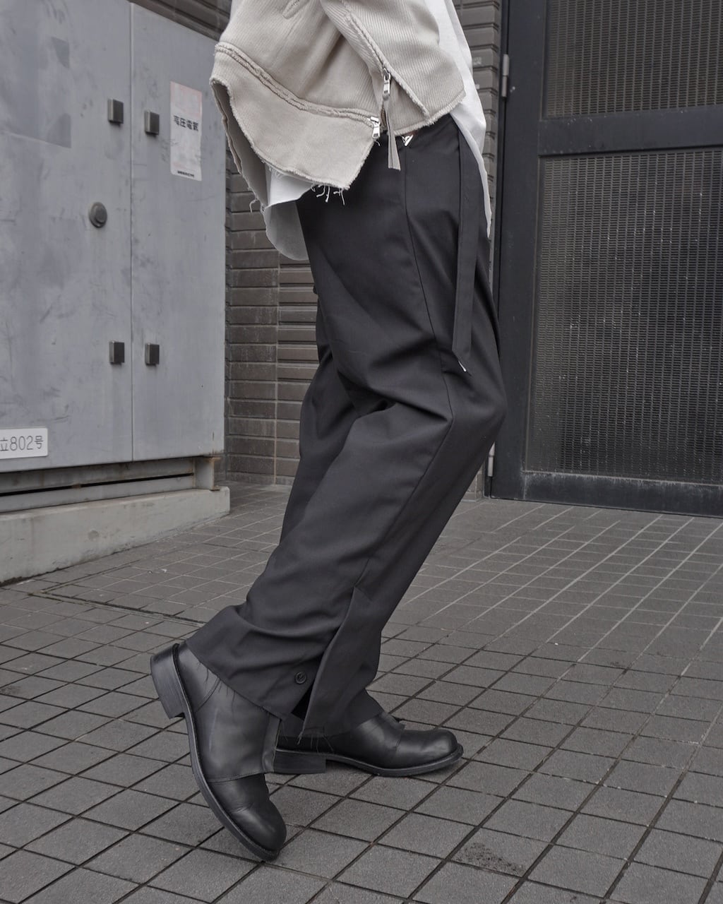 ASKYY / BELTED WIDE SLACKS / BLK | ASKYY TOKYO FLAGSHIP ASKYY / BELTED WIDE SLACKS / BLK | ASKYY TOKYO FLAGSHIP