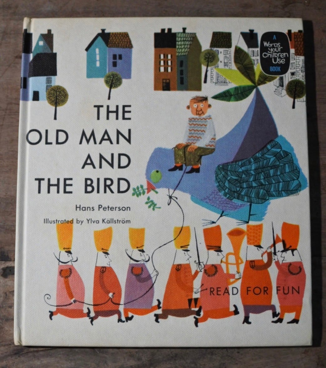 古書 洋書 絵本 THE OLD MAN AND THE BIRD READ FOR FUN Hans Peterson