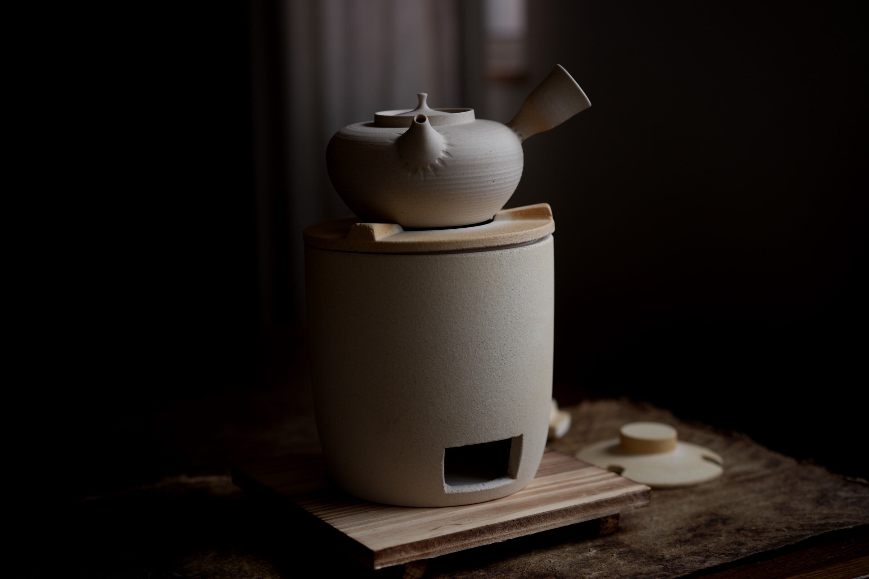 いちぶつ】茶席用 茶道炉（炭火・植物油ランプ両用・耐熱） | ichibutu