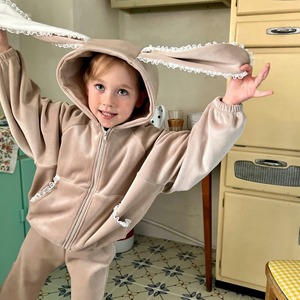 «sold out»«poisson» フリルラビットセットアップ 2colors