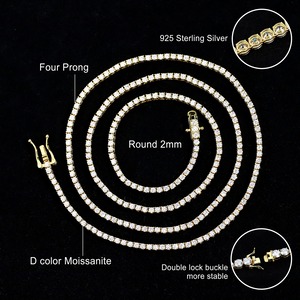 SOLEANCE Tennis Necklace 5mm 18inch / Moissanite / Silver925