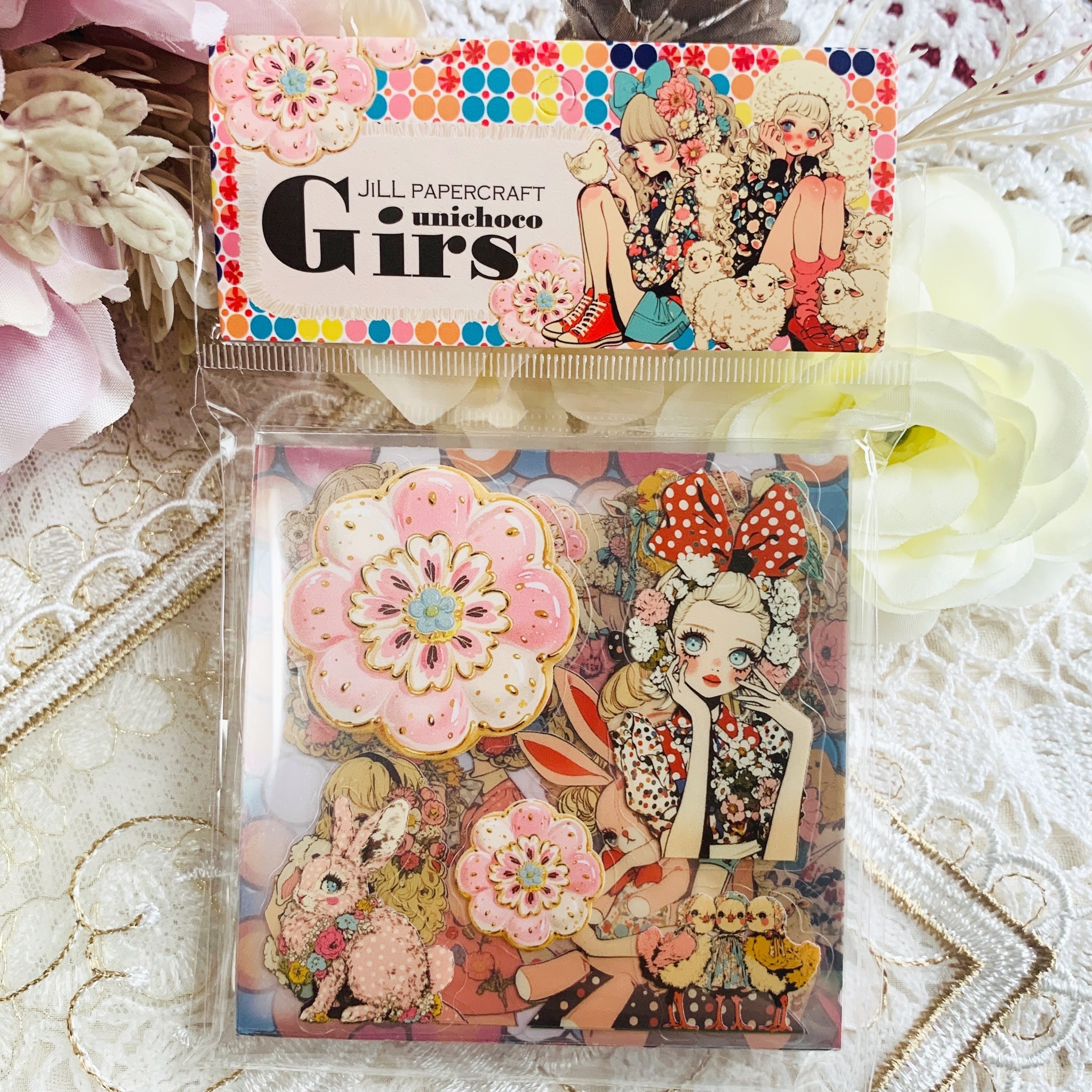 80枚□4種ミニメモ unichoco&コスガール□ | JiLL papercraft