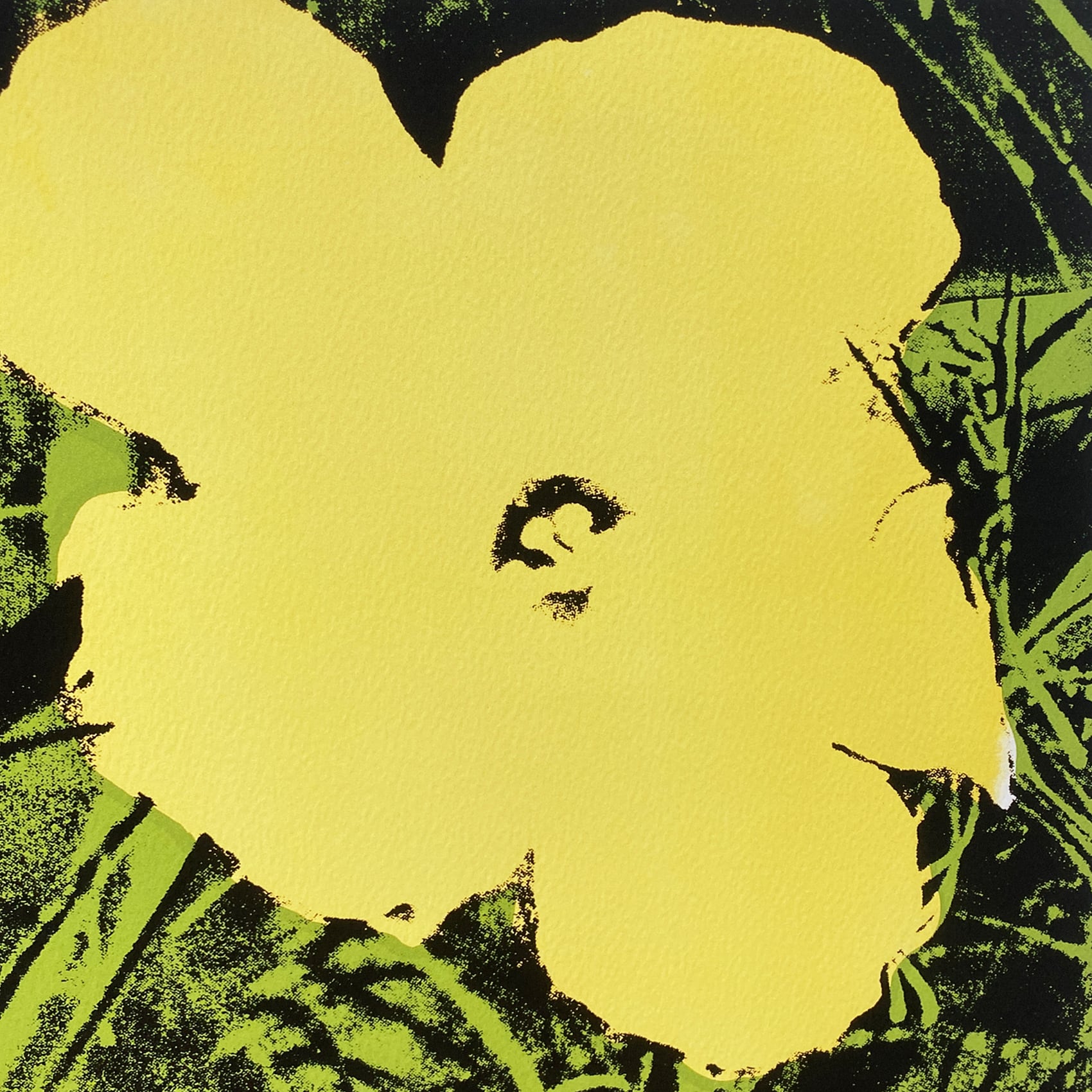 アンディ ウォーホル 絵画「フラワーズ,1970(パープル イエロー ピンク