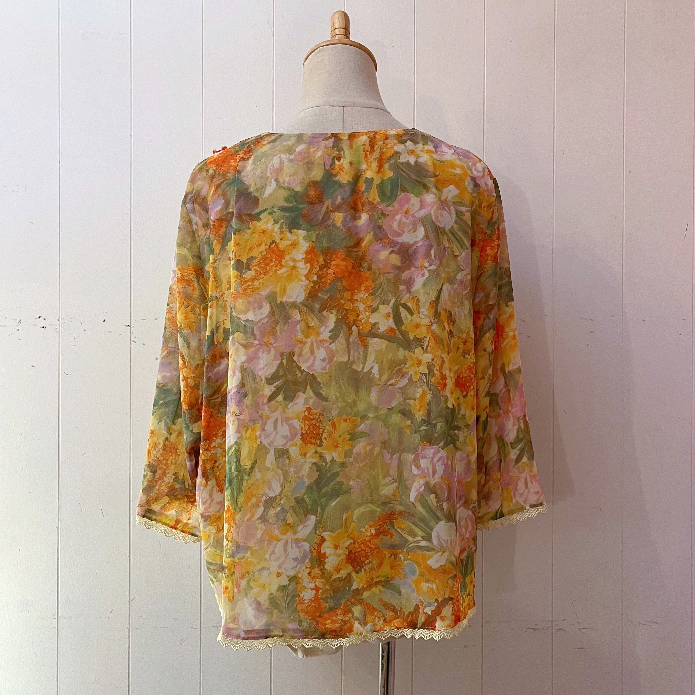 water flower lace blouse