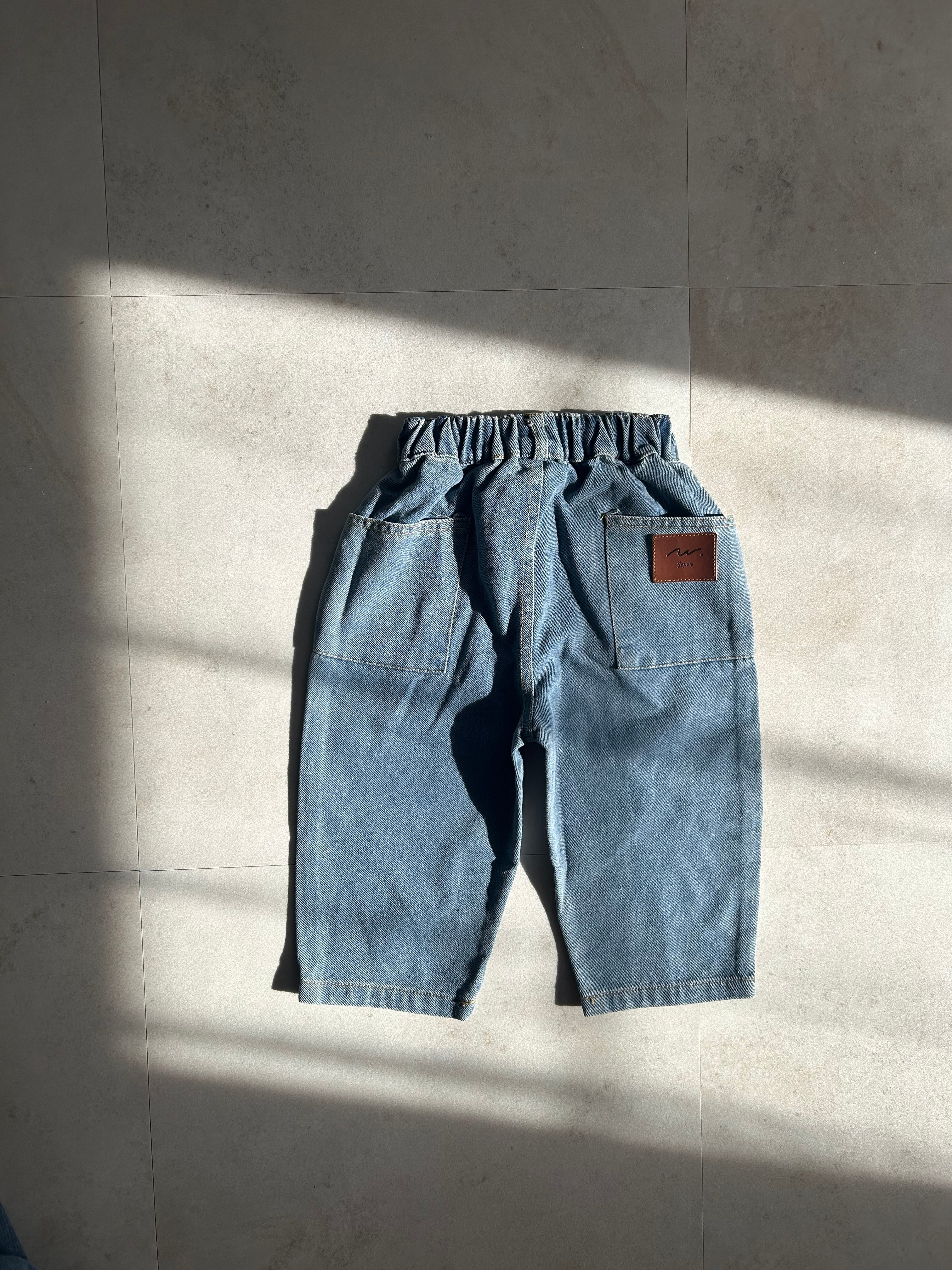 即納】ポケットデニム ゆったり デニムパンツ 80-130 キッズ 子供服