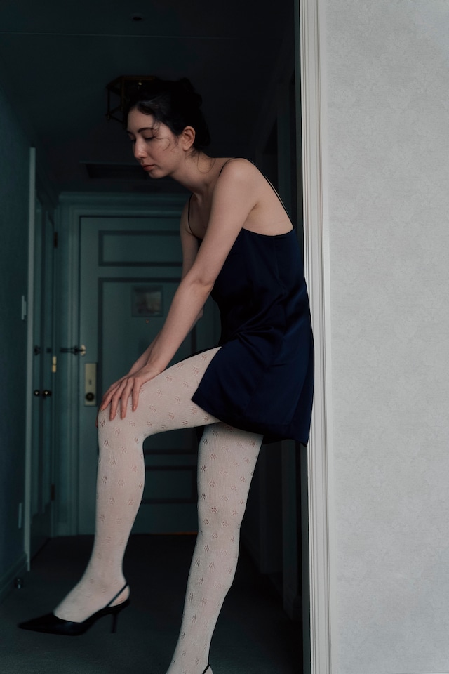 North pole Lyocell tights  col.floral white