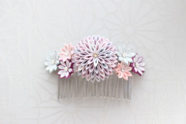 つまみ細工 コーム