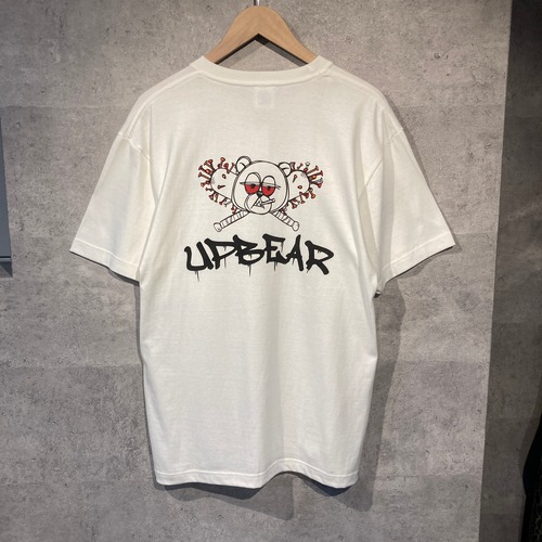 UPBEARバックプリントTシャツ ホワイト