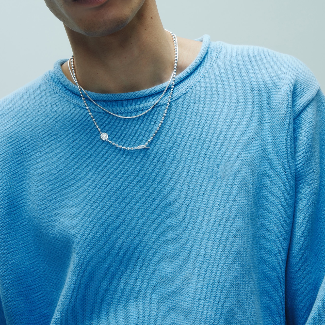 MINT シルバー925 ボールチェーン ネックレス
