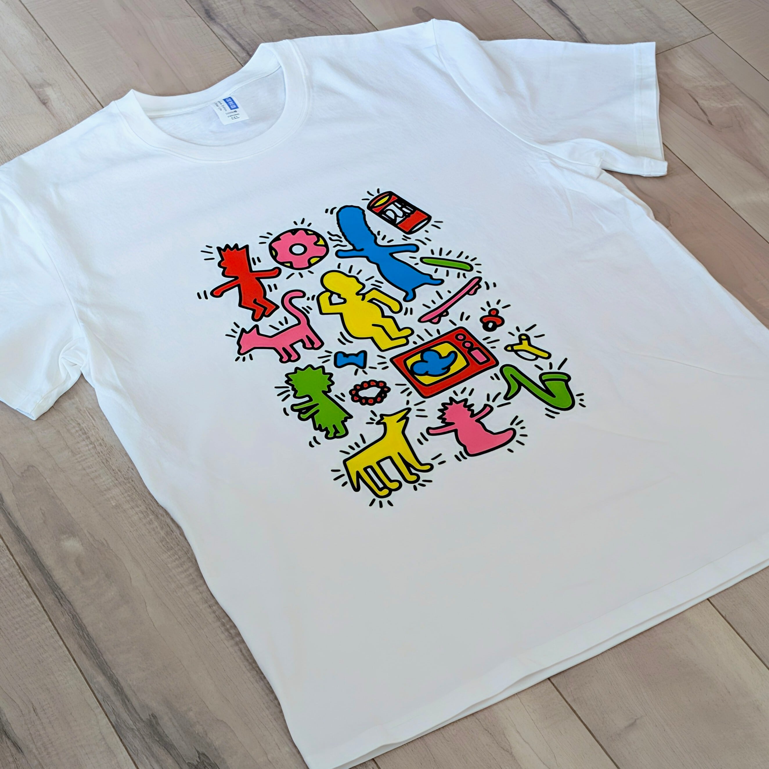 【 The Simpsons( ザ・シンプソンズ ) 】『 シンプソンファミリー / キース・ヘリングパロ 』〚アメリカン雑貨 アメトイ〛