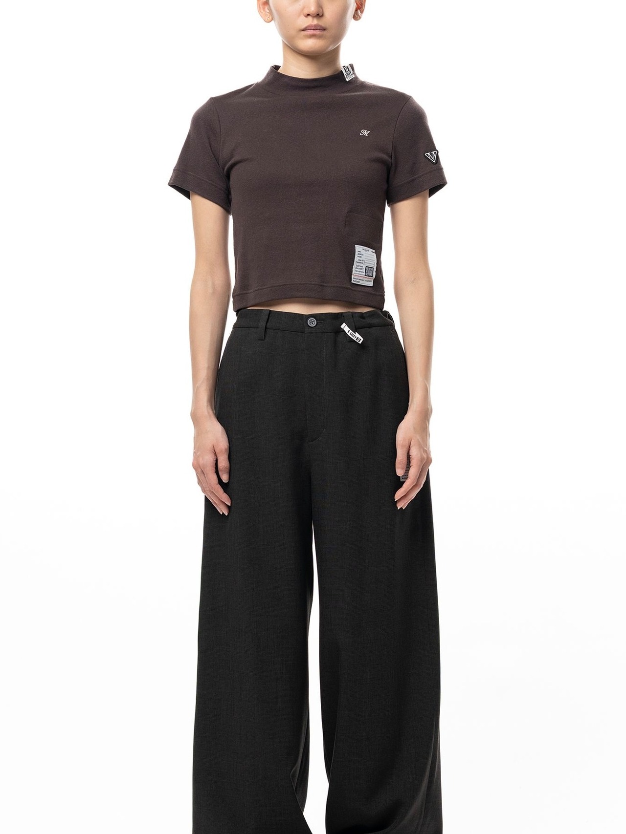 【26AW】Maison MIHARA YASUHIRO ミハラヤスヒロ / トップス / Mock Neck Cropped Short Sleeve T-shirt - 2