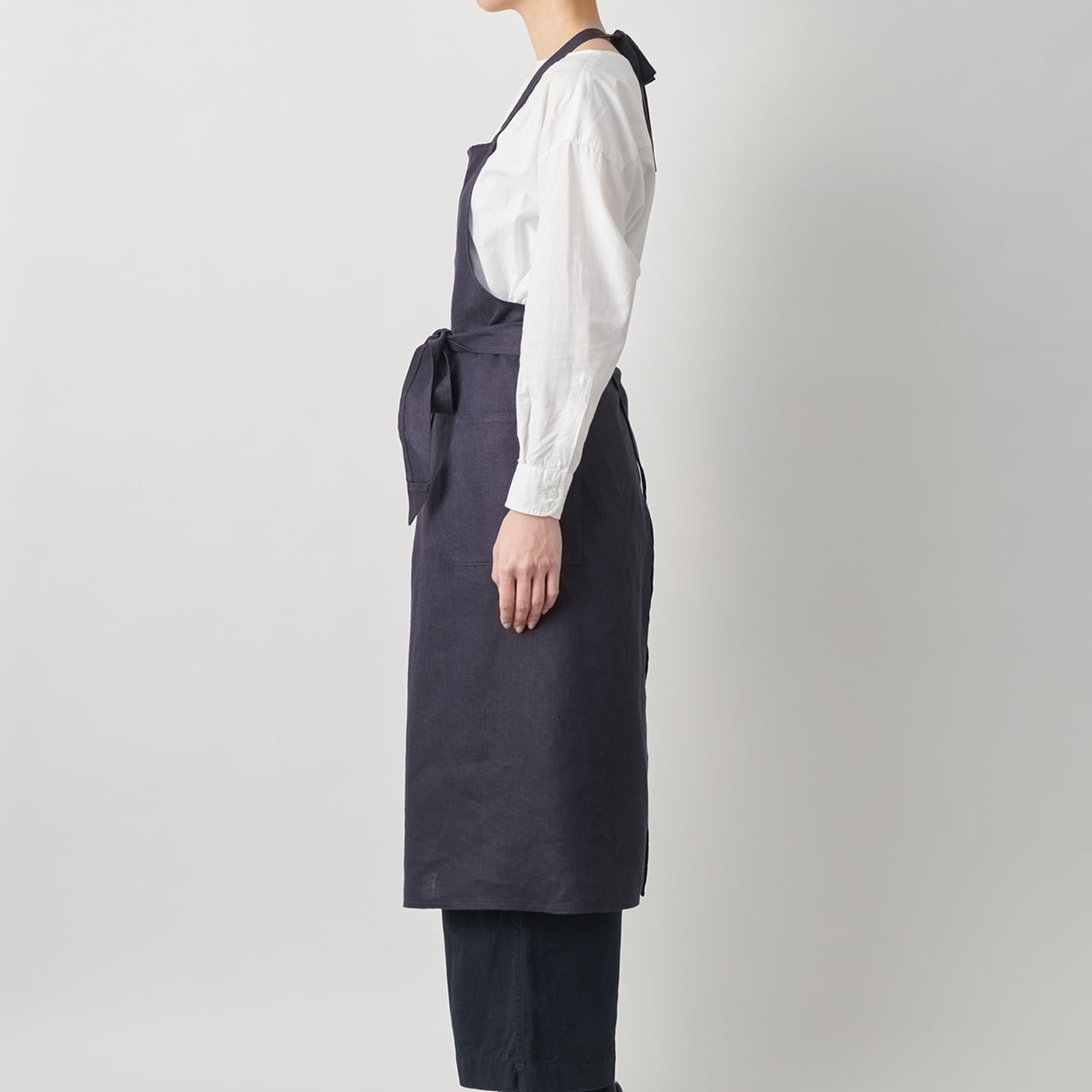 FLARE APRON GRAY | woof