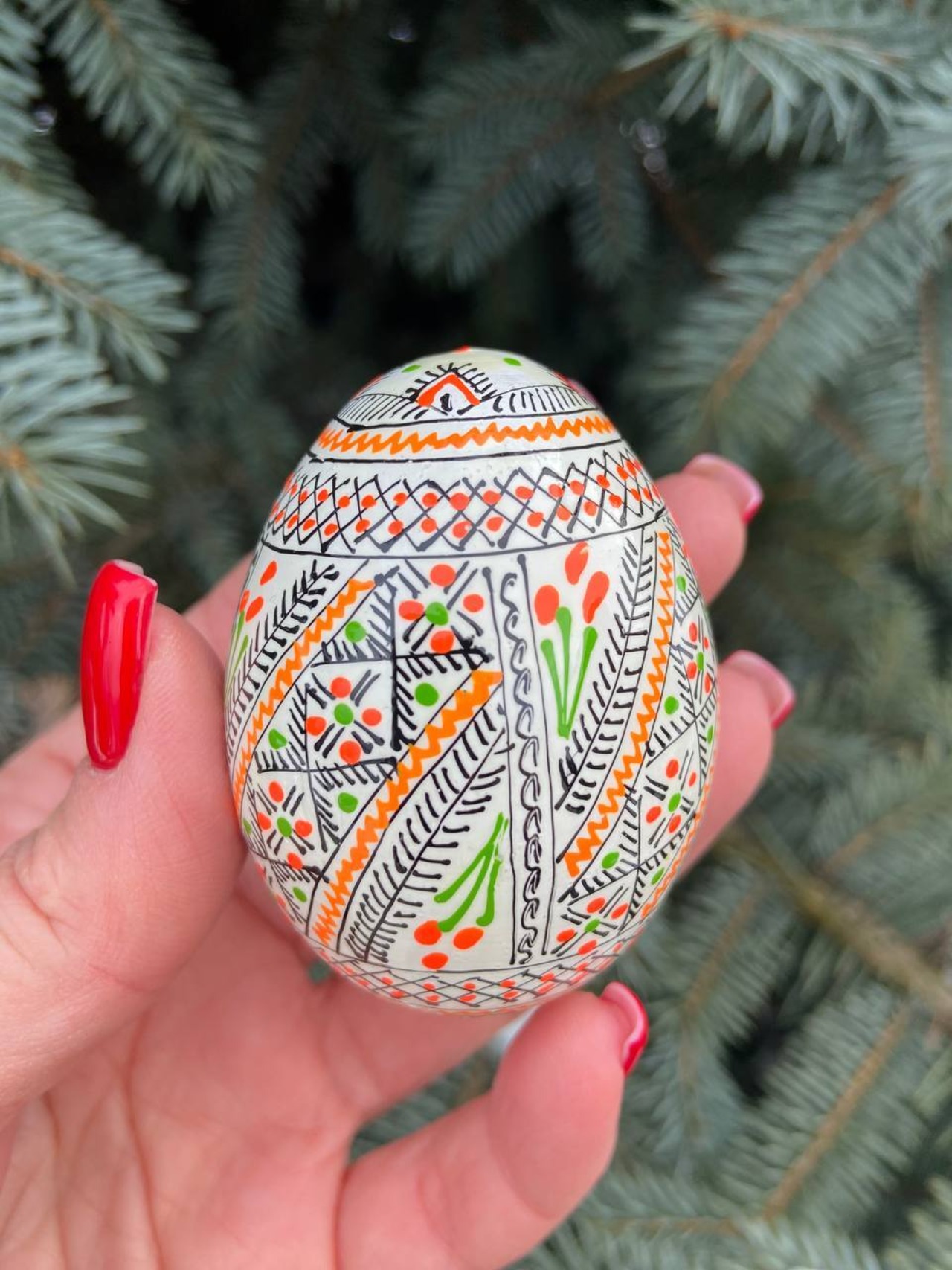 装飾用プィサンカ（イースターエッグ）with stand　コロミヤ博物館モデル - 6