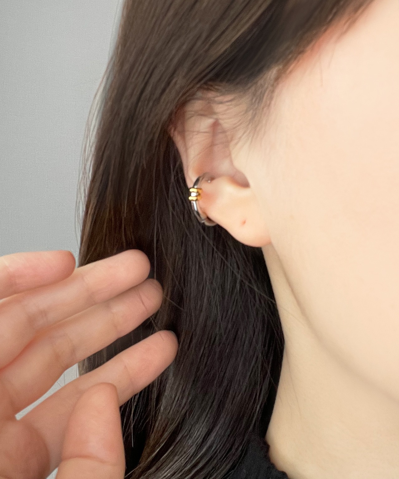 Chélier |  creo mix ear cuff _ 316L (1pc)