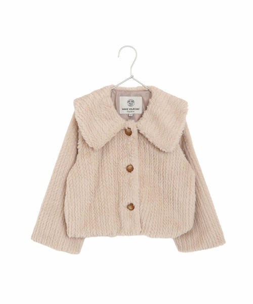 ビッグカラーファージャケット■80～140cm