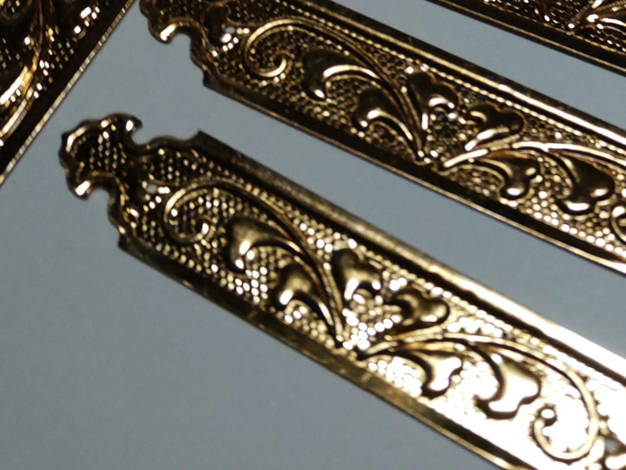 72mmx 10枚【神殿金具】 仏具、唐草、神輿、山車、神棚真鍮金具