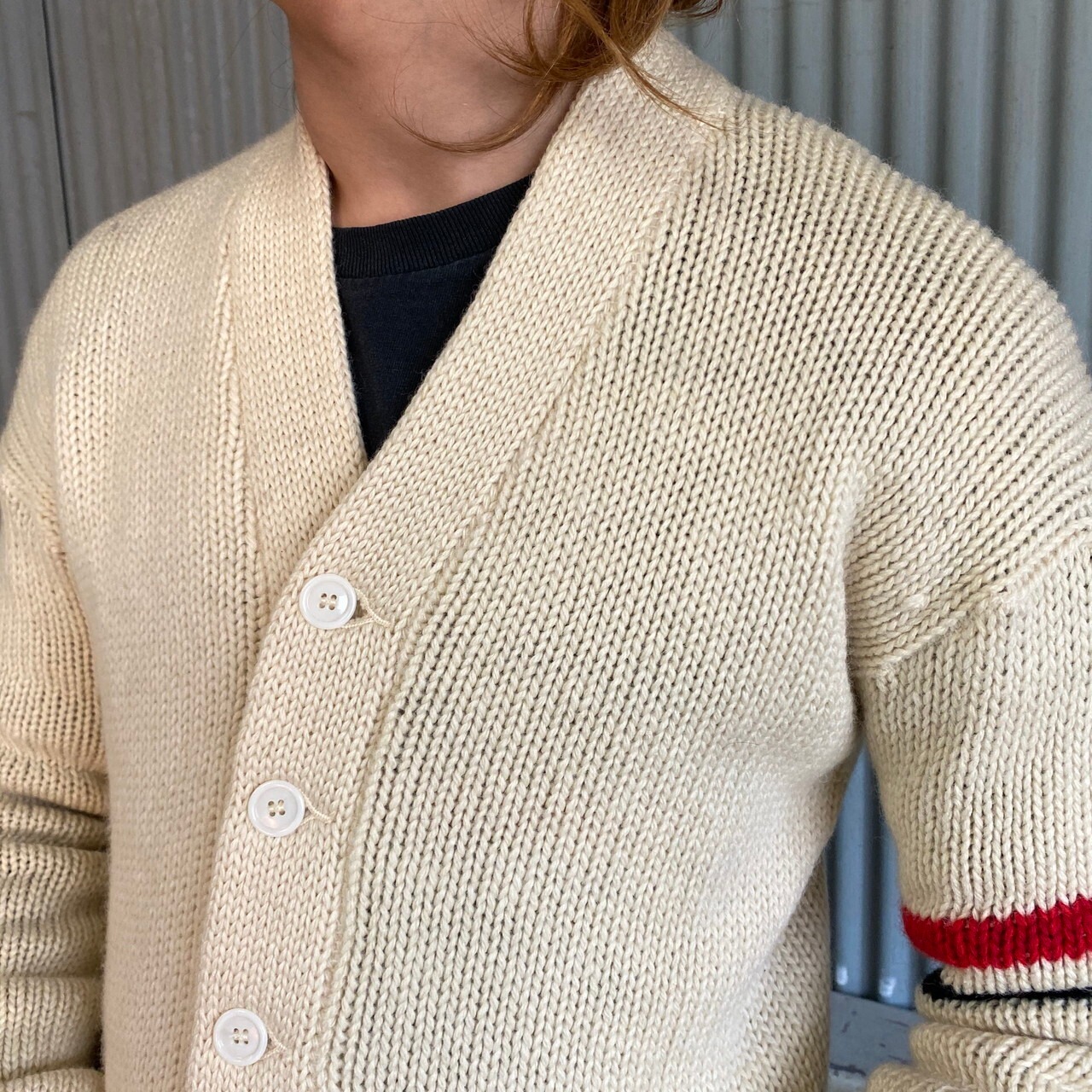 60年代 PHONEMIX SWEATER MILLS レタードカーディガン レディースM相当 