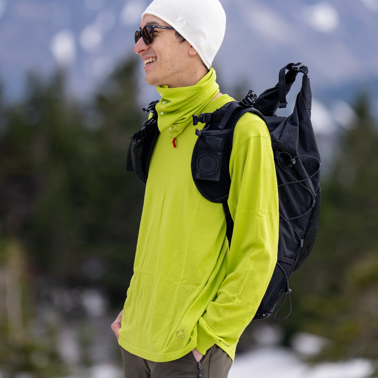 SV Wool Tee Long Sleeve [Coal Black] | subtle voice