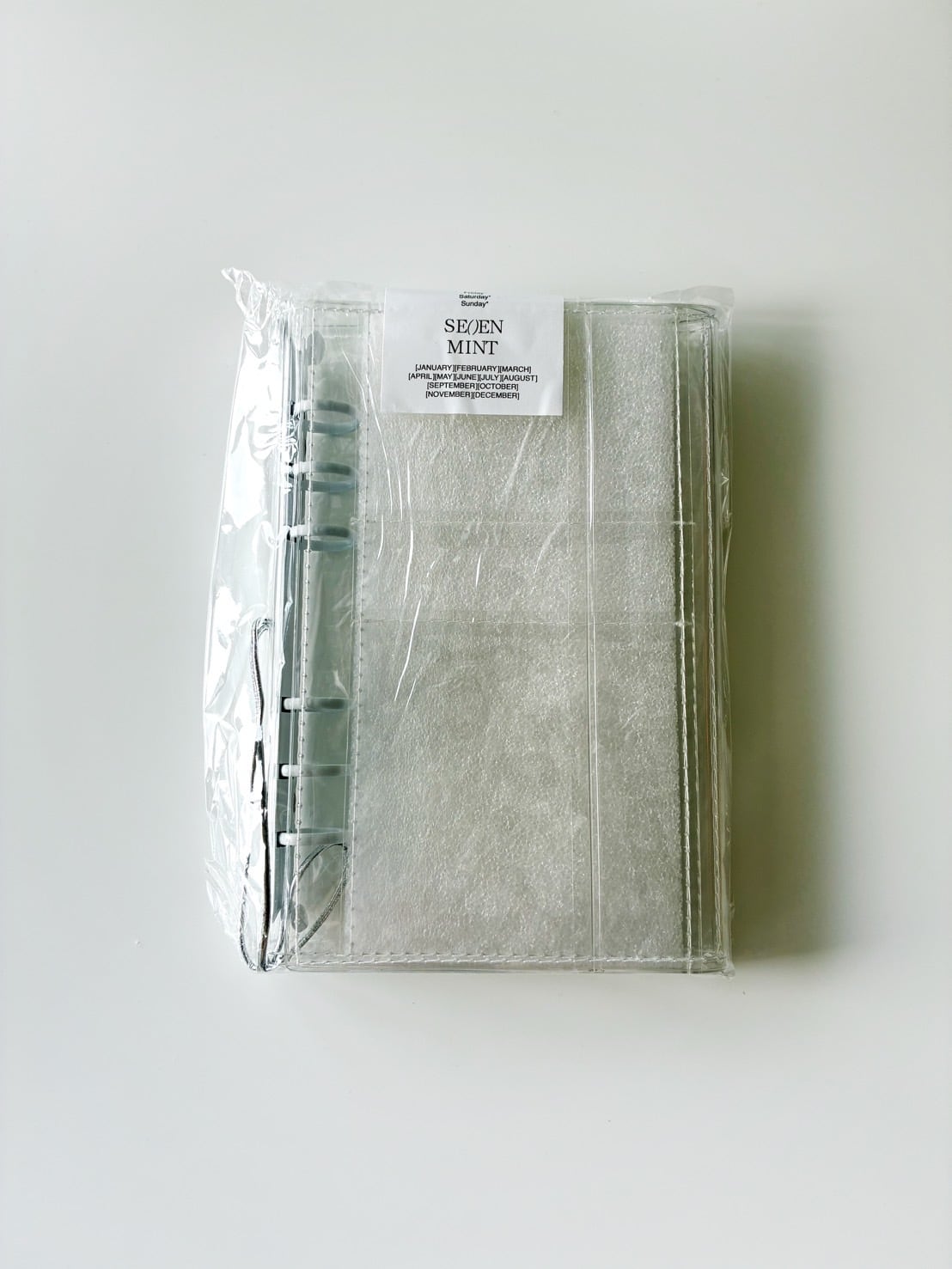SEVEN MINT A6 3-Fold Clear Binder (clear) | huee.
