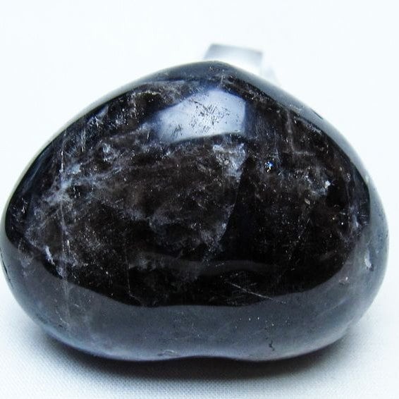 モリオン 置物 ハート 黒水晶 一点物 145-1945 | 天然石